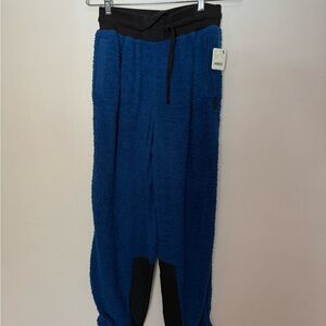 Free people, movement Blue Fleece Joggers with Black Accents